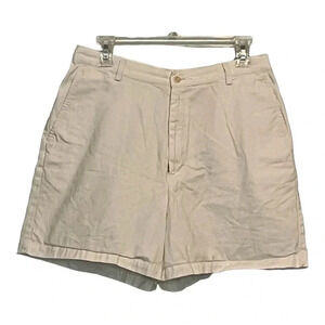 LAND'S END WHITE SHORTS POCKETS 5" INSEAM‎ SIZE 12